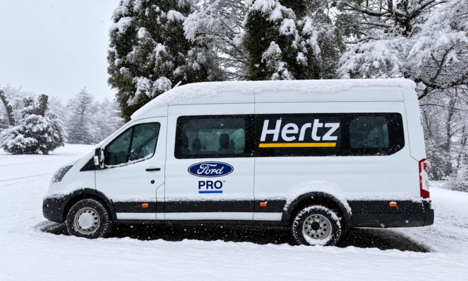 minibus de hertz y ford pro en villa la angostura