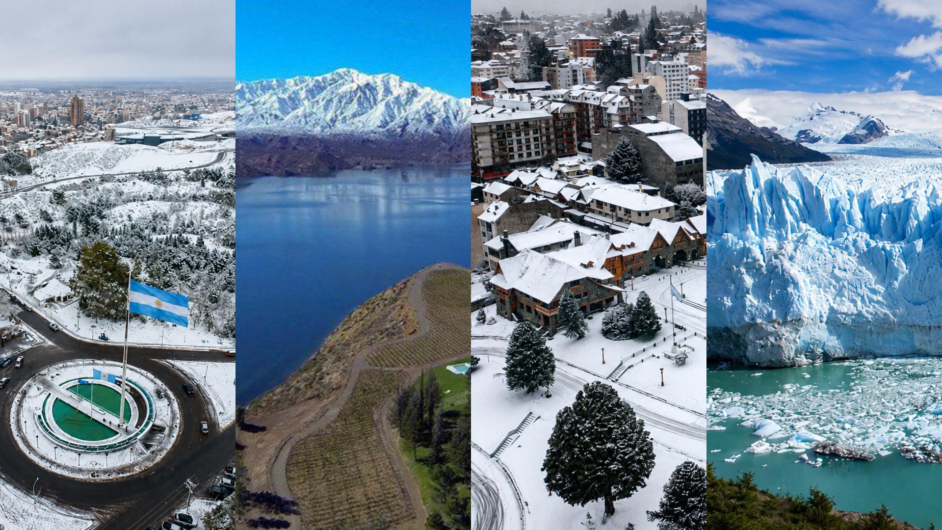 neuquen, bariloche, mendoza y ushuaia