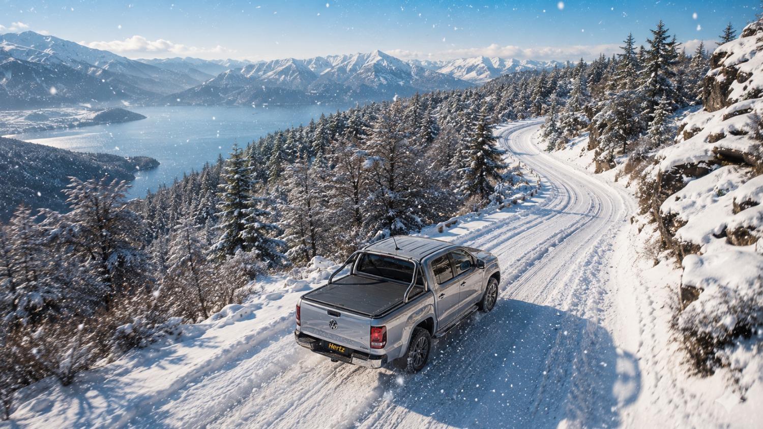 amarok en la ruta en la patagonia 
